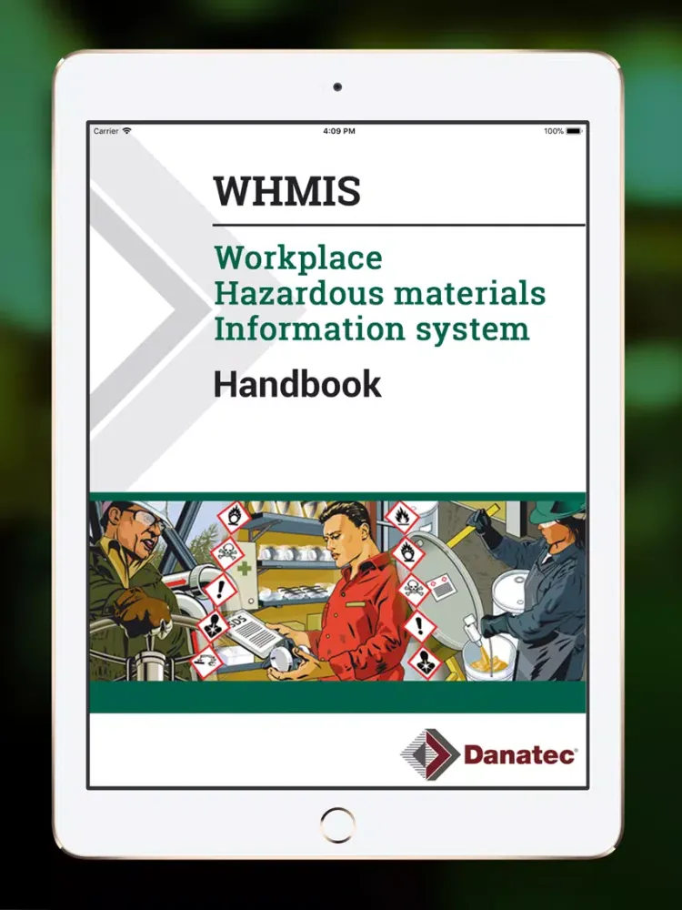 Zrzuty ekranu WHMIS Handbook iPad 