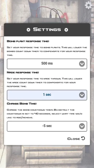 Tangkapan skrin Bomb and Nade Timer for CS:GO