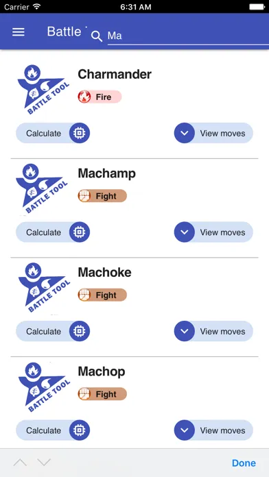 Capturas de tela do Battle Tool for Pokemon GO