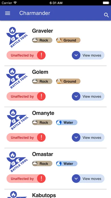 Capturas de tela do Battle Tool for Pokemon GO