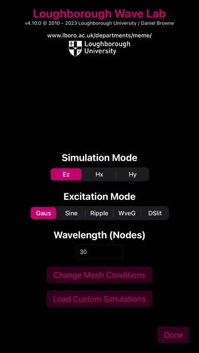 Captures d'écran de Loughborough Wave Lab