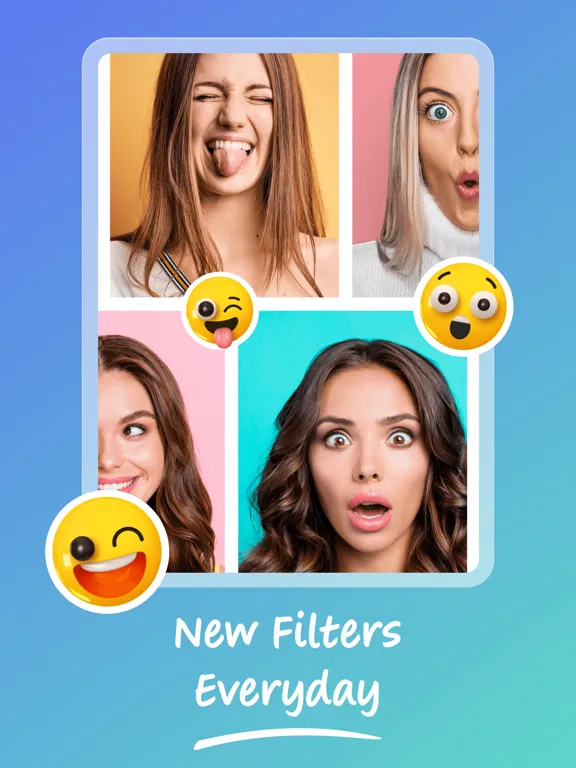 Time Warp: Scan Filter & Emoji iPad  스크린샷