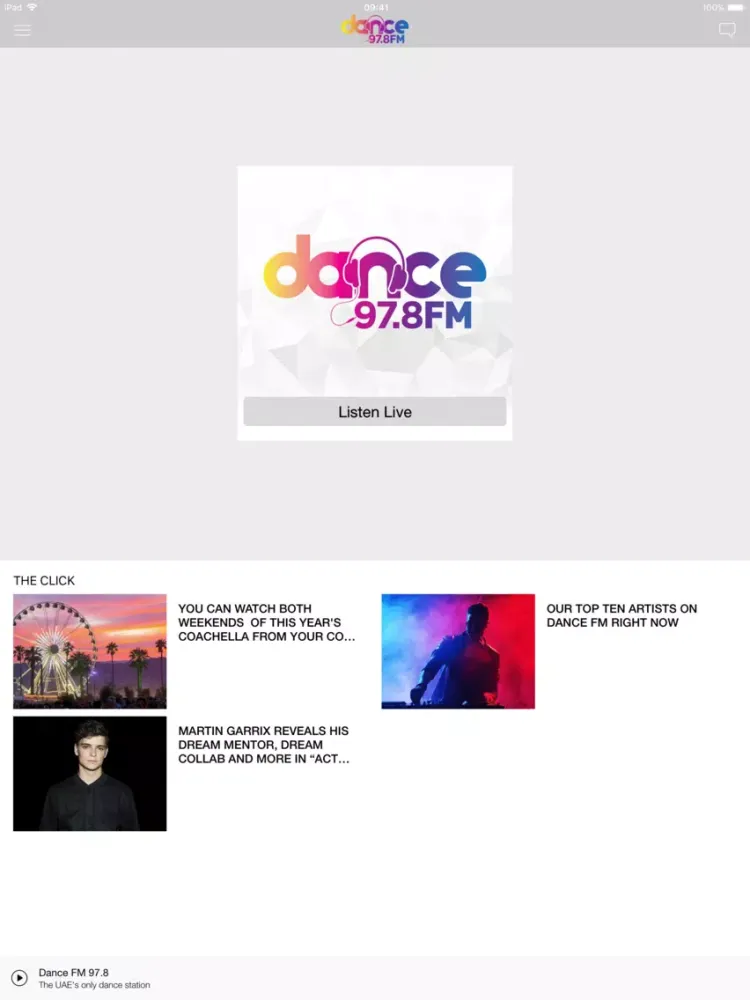 Dance FM iPad 应用截图