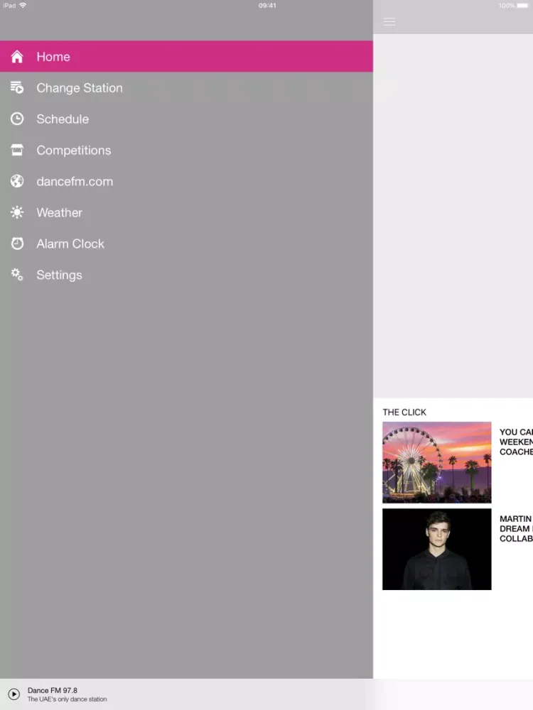 Dance FM iPad 应用截图