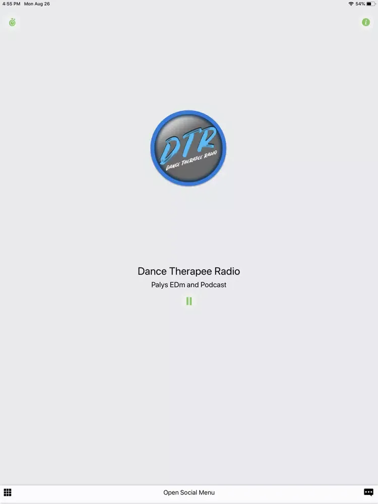 Zrzuty ekranu Dance Therapee Radio iPad 