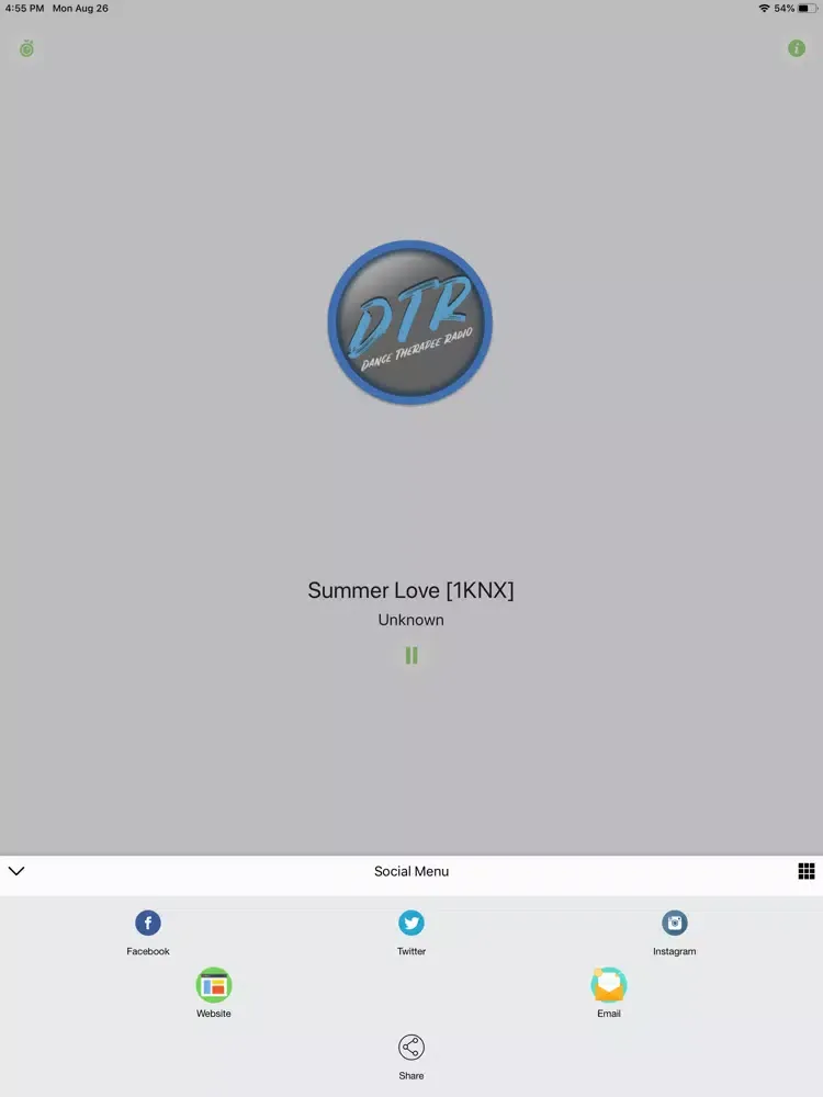 Zrzuty ekranu Dance Therapee Radio iPad 