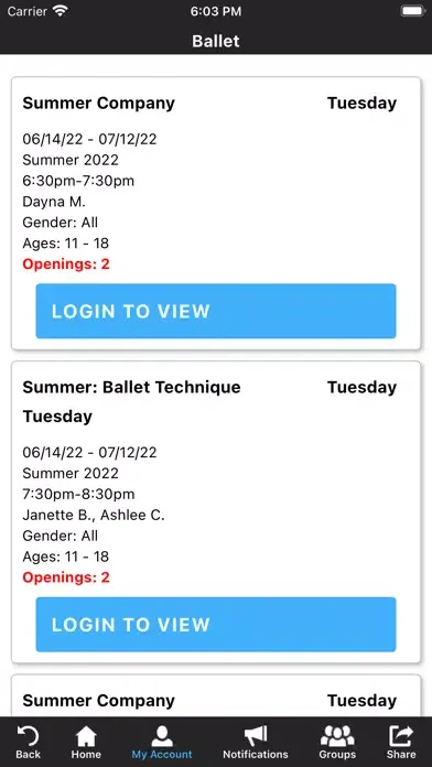 Dance With Me School of Dance سکرین شاٹس