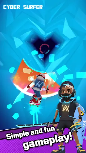 Tangkapan skrin Cyber Surfer