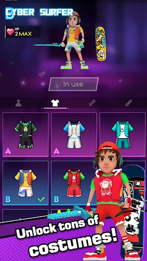Tangkapan skrin Cyber Surfer