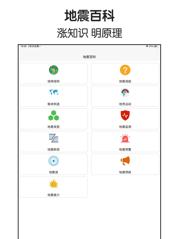 Capturas de tela do 地震-最新地震速报 iPad 