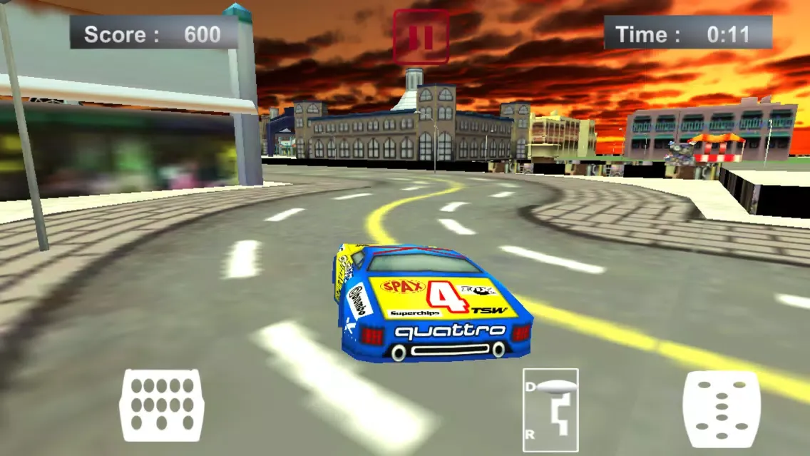 Capturas de tela do 3D Road Race-r Flag City Capture Game