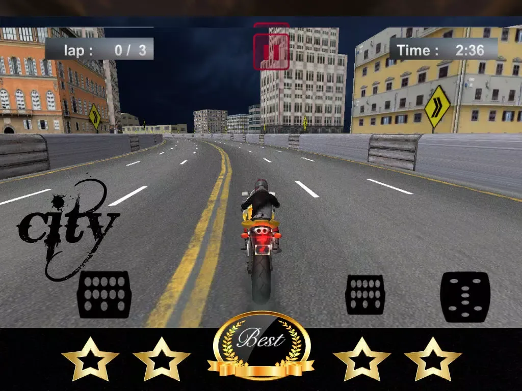 Captures d'écran de 3D Street-Bike Highway Racing Sim-ulation iPad 