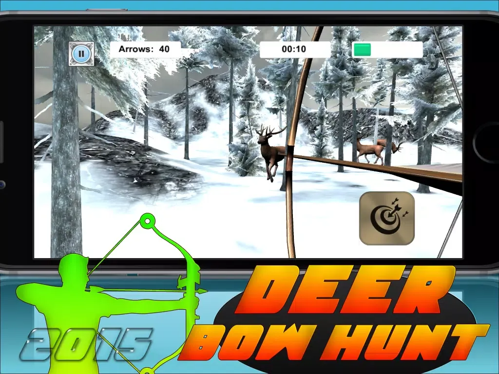 Deer Bow Hunt-ing Winter Challenge - Pro Shoot-er Showdown 2015 to 2016 iPad 应用截图