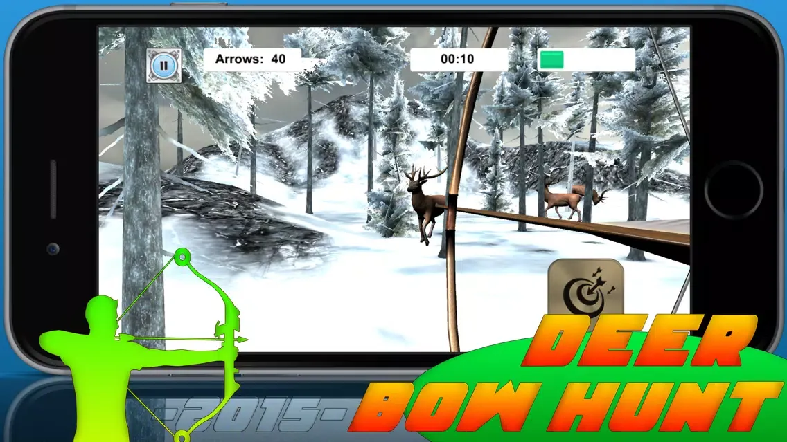 Deer Bow Hunt-ing Winter Challenge - Pro Shoot-er Showdown 2015 to 2016应用截图