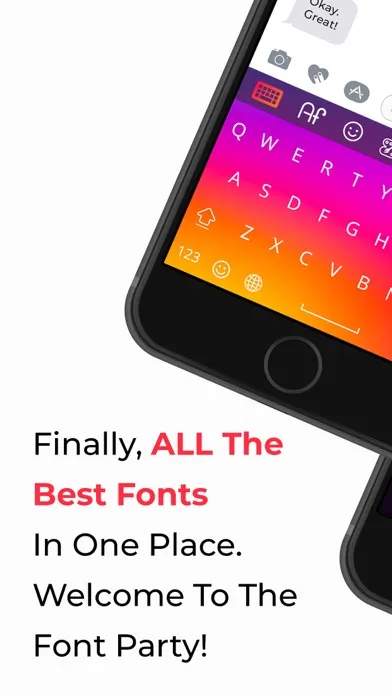 Font Party: New Keyboard Fonts Screenshots