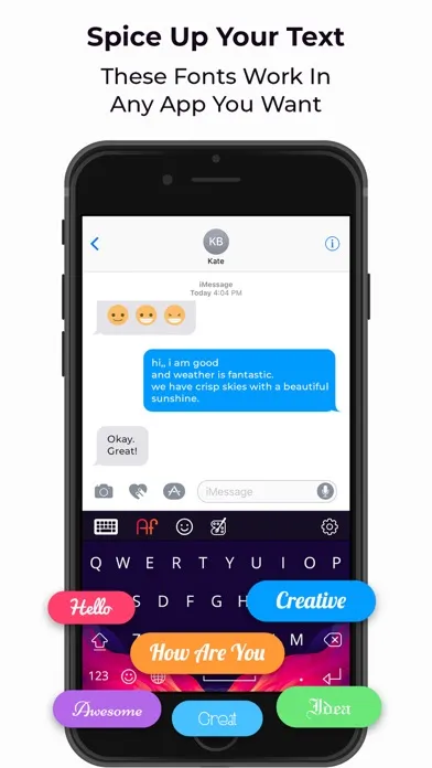 Font Party: New Keyboard Fonts Screenshots