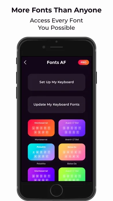 Font Party: New Keyboard Fonts Screenshots