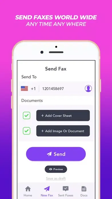 Tangkapan layar Simple Fax - Fax From iPhone