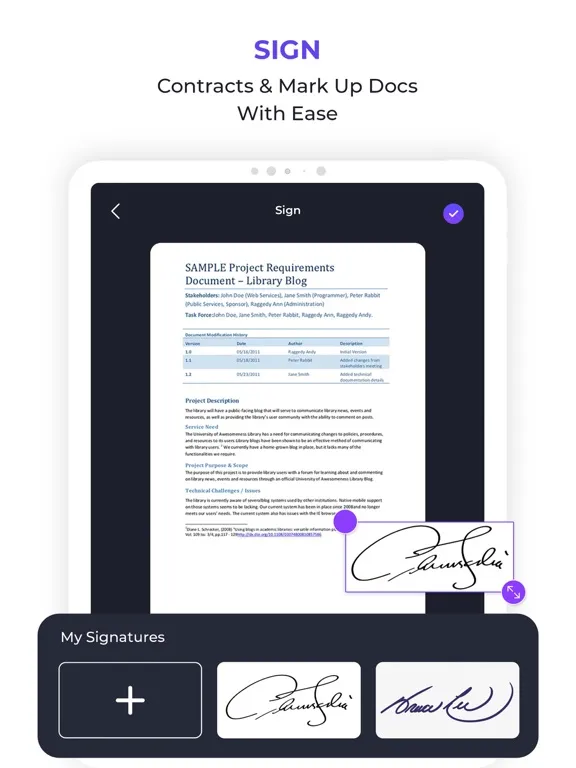 Simple Scan: Docs, PDF, OCR iPad  Screenshots