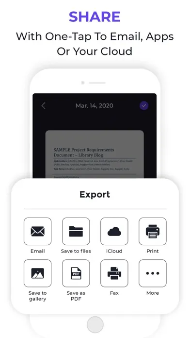 Simple Scan: Docs, PDF, OCR Screenshots