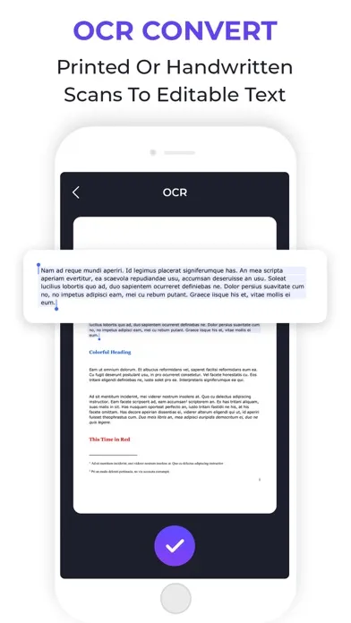 Simple Scan: Docs, PDF, OCR Screenshots