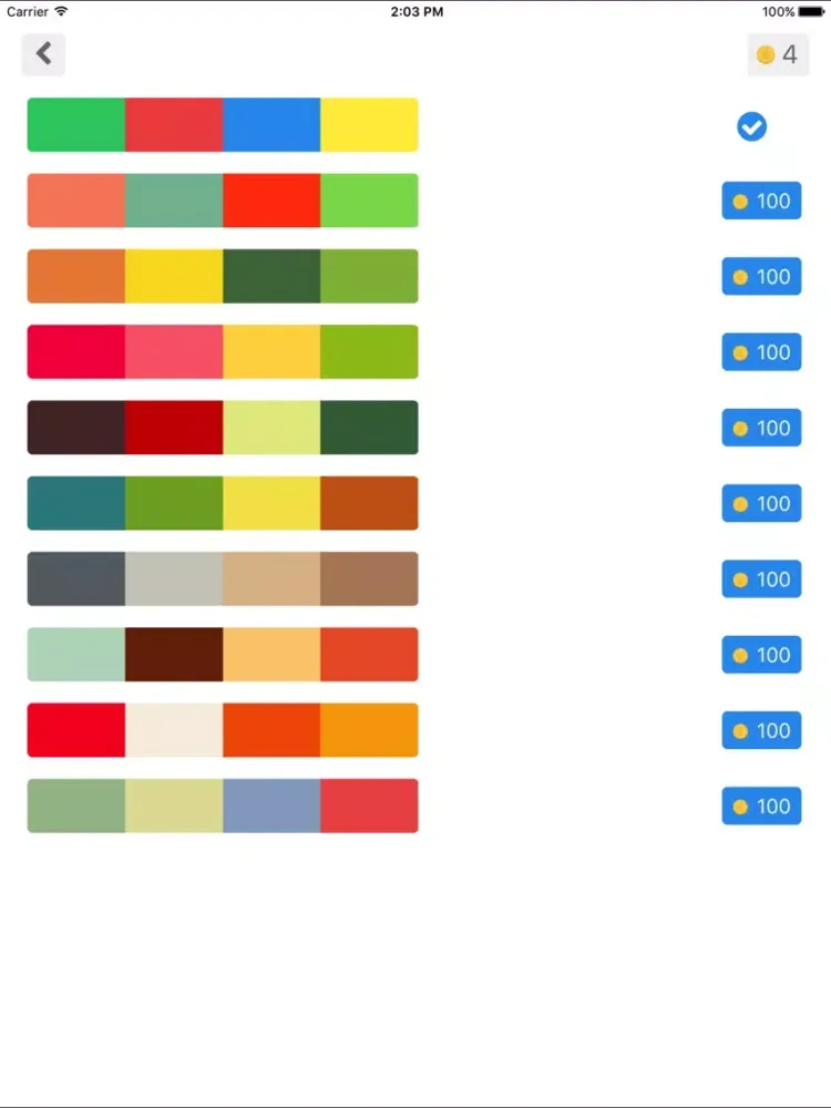 Tangkapan skrin Basic Color Drop iPad 