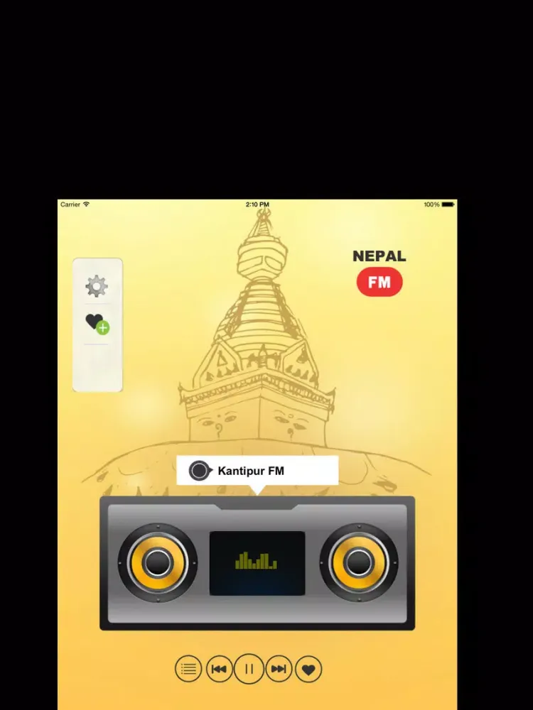 Captures d'écran de Nepal FM Radio - Listen Live Hit Music Online iPad 