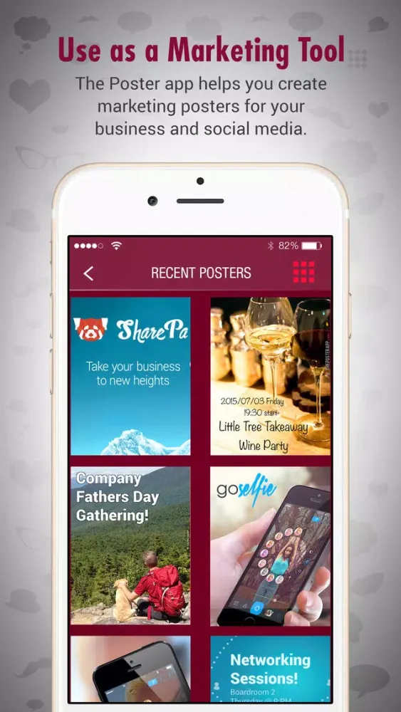 The Poster App - create and share fun Posters Ekran Görüntüleri