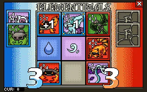 Tangkapan layar Elementimals