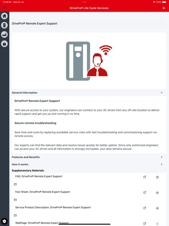 Zrzuty ekranu MyDrive® Portfolio iPad