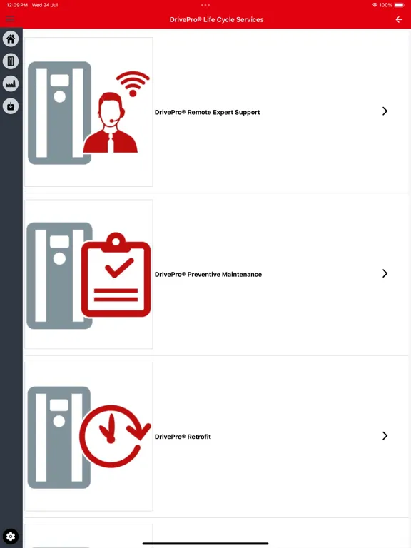 Zrzuty ekranu MyDrive® Portfolio iPad