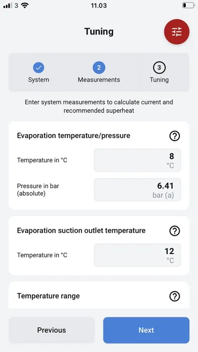 Screenshot di TXV Superheat Tuner