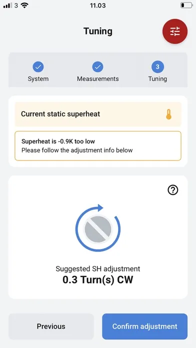 Screenshot di TXV Superheat Tuner