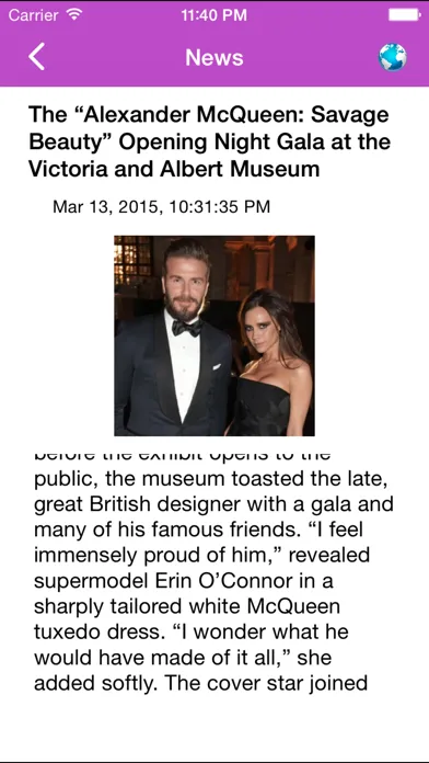 Скриншоты Fashion News - Latest news in the world