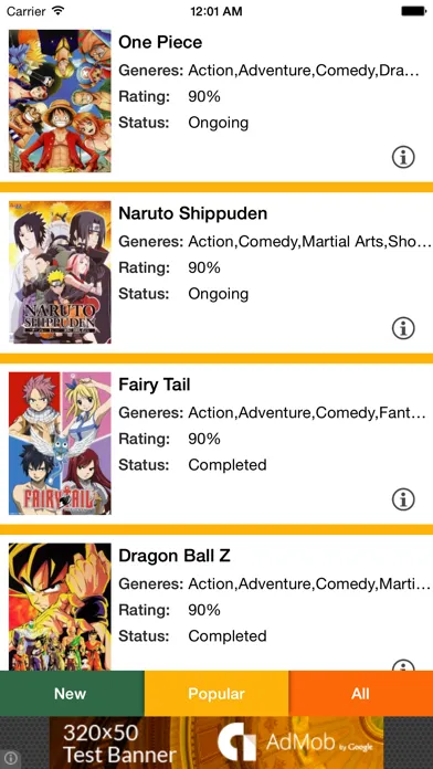 Zrzuty ekranu Manga Movies - Manga For You