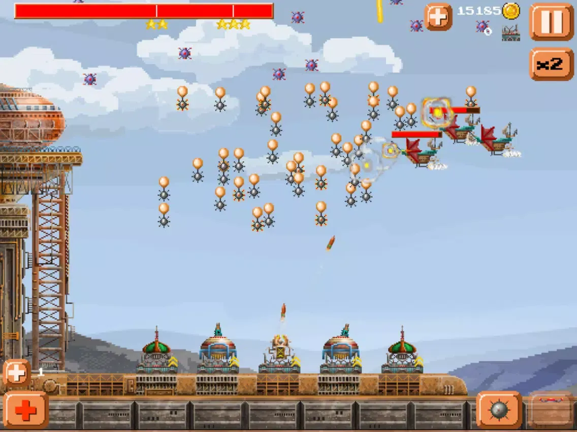 Capturas de tela do Ventivian Defender FREE - Pixel Steampunk Battles... of DOOM! iPad 