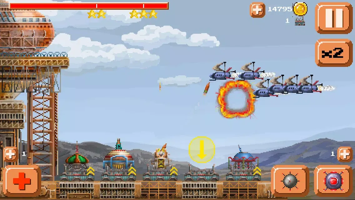 Capturas de tela do Ventivian Defender FREE - Pixel Steampunk Battles... of DOOM!
