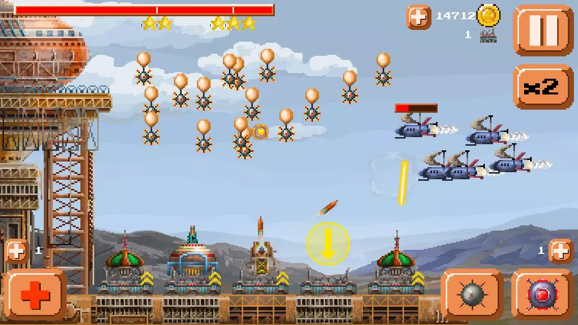 Capturas de tela do Ventivian Defender FREE - Pixel Steampunk Battles... of DOOM!