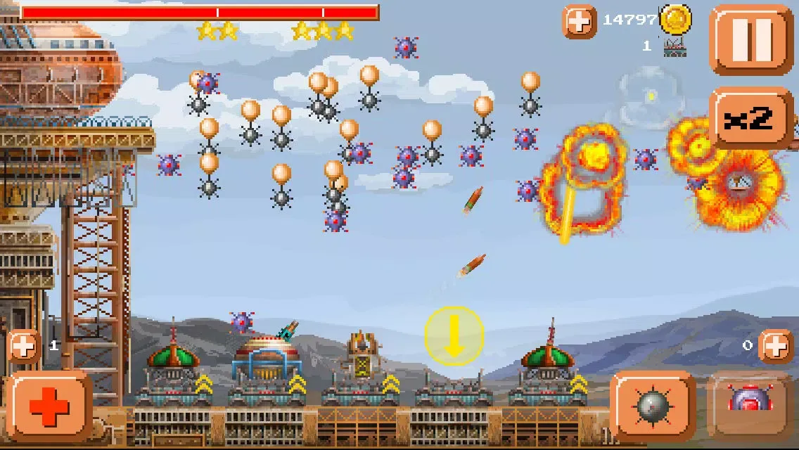 Capturas de tela do Ventivian Defender FREE - Pixel Steampunk Battles... of DOOM!