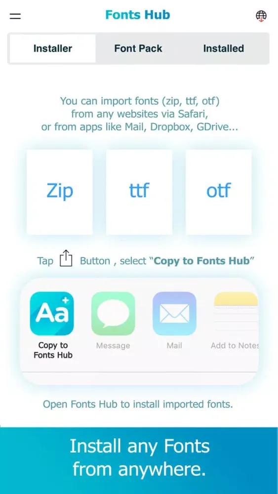 Fonts Hub Screenshots