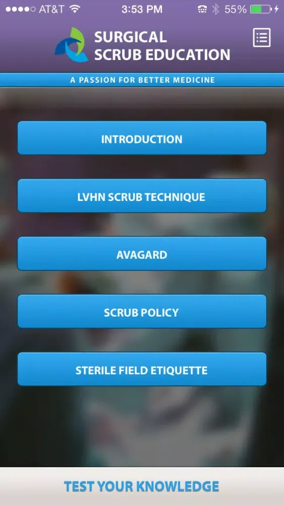 Surgical Scrub Screenshots