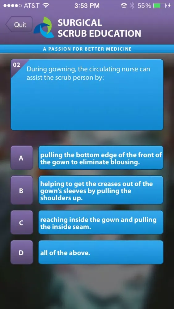 Surgical Scrub Screenshots