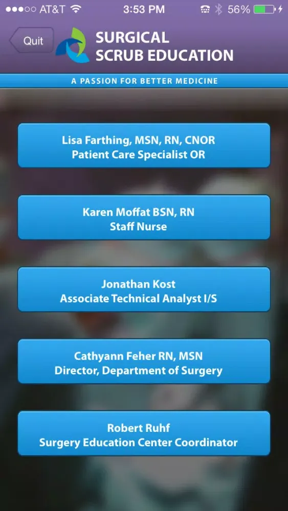 Surgical Scrub Screenshots