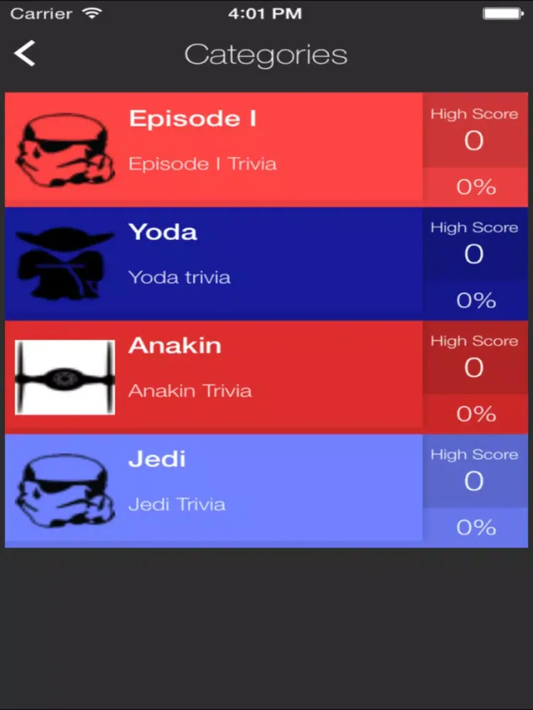 Ultimate Trivia for Star Wars - Fun Jedi Quiz Game iPad  سکرین شاٹس