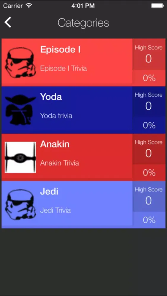 Ultimate Trivia for Star Wars - Fun Jedi Quiz Game سکرین شاٹس