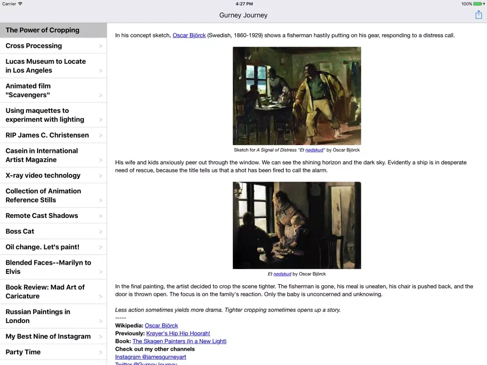 Capturas de tela do Gurney Journey iPad 
