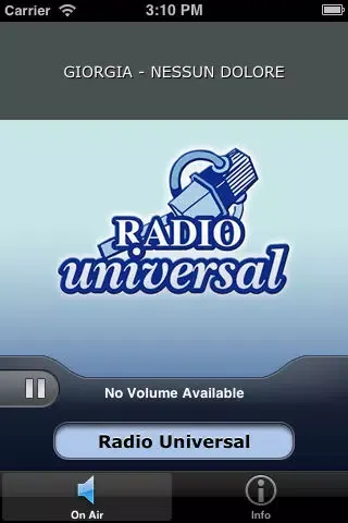 Ảnh chụp màn hình của Radio Universal