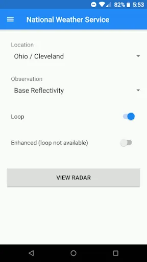 تصاویر Weather Radar