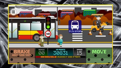 Tangkapan skrin City Bus Driving Simulator 2D