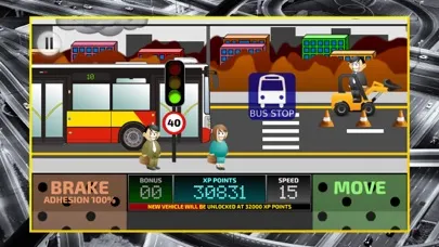 Capturas de tela do City Bus Driving Simulator 2D